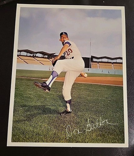 1960s' L.A. Dodgers Don Sutton 8x10” Baseball Photo Litho Print Team Issued