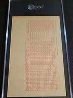 1963 Exhibit HANK AARON Milwaukee Braves STAT BACK SGC 7 NR/Mt Condition