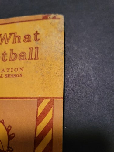 1940 NFL and College Football What's What in Football Yearbook 10/28