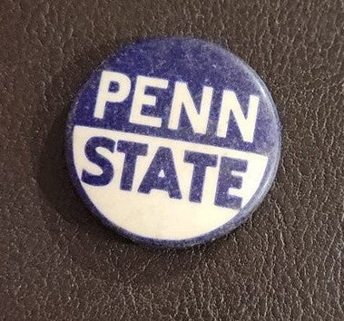 Vintage  Penn State Football Pin Back Button 1940s  1 -1/4"