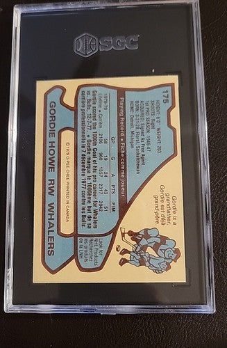 1979-80 O-Pee-Chee Hockey Card - Gordie Howe #175 - SGC 6 Ex/Mt -undergraded