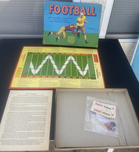 Vintage 1946 All-Fair Football Game In Original box Complete