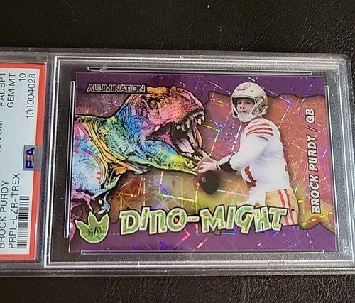 2024 Wild Card Purple Alumination DM  Brock Purdy 3/5 #AD-BP1 TRex PSA 10 Gem MT