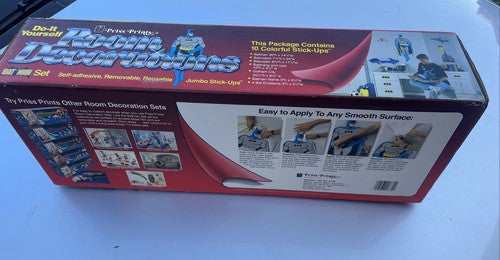 BATMAN Priss Prints Room Decorations Giant Decals (1989) -- SEALED