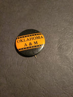 1940s - 1950s Oklahoma A&M football larger size 1.75” pinback button