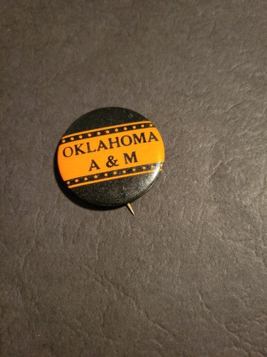 1940s - 1950s Oklahoma A&M football larger size 1.75” pinback button
