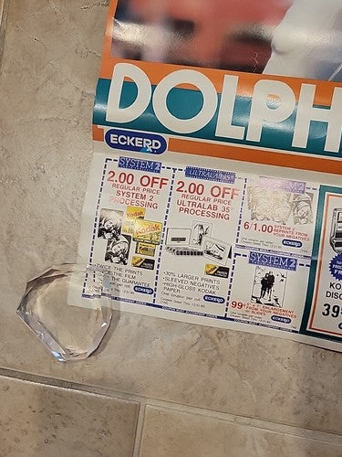 Dan Marino Eckerd Drug Poster  Miami Dolphins 1985