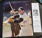 Yogi Berra Signed 8 x 10 Color Photo New York Yankees COA Show Ticket 1995