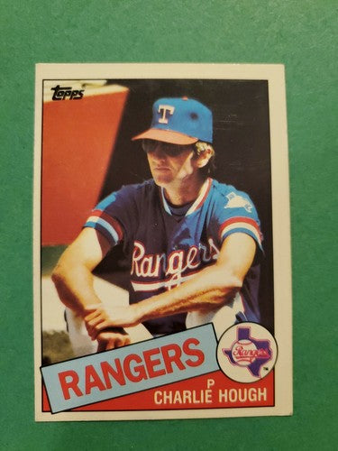 1985 Topps Blank Back Charlie Hough Texas Rangers