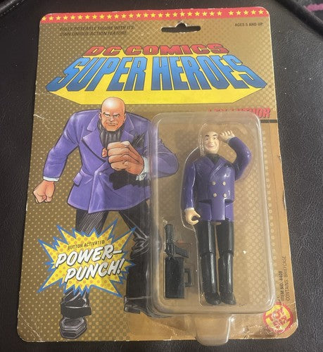 DC Comics Super Heroes Action Figures LEX LUTHOR - Toy Biz 1989 - New, Vintage