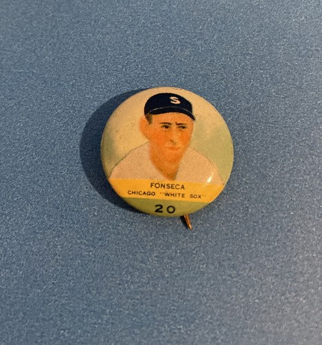 1932 Orbit Gum Baseball PR2 Button Pin Lew Fonseca #20 Chicago White Sox NR/Mint