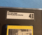 1951 Topps Teams Philadelphia Athletics SGC 4 Undated