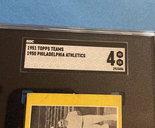 1951 Topps Teams Philadelphia Athletics SGC 4 Undated