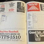 1978 Boston Red Sox Official Scorecard Magazine Second Edition Jim Rice ￼