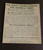 Vintage 1952 RED MAN Tobacco Baseball Card w/ Tab BOBBY SHANTZ AL #20 A's Ex