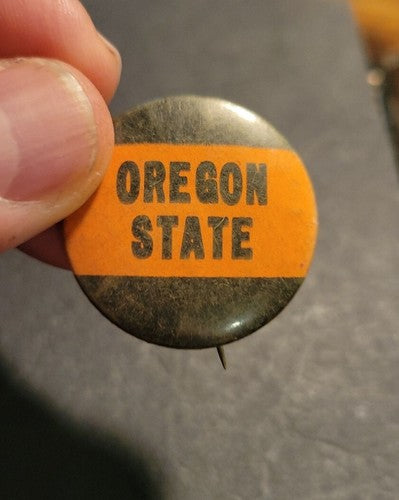 Oregon STATE football  1 1/4" pinback button #2 1940s-1950s