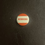 NEBRASKA University football 1 1/4” pinback button 1940s-1950s