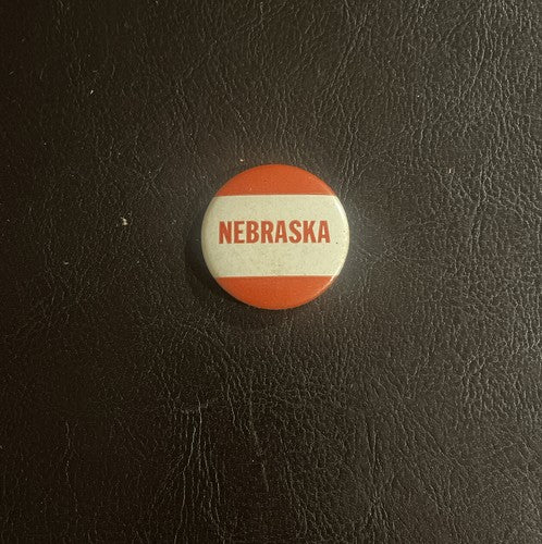 NEBRASKA University football 1 1/4” pinback button 1940s-1950s