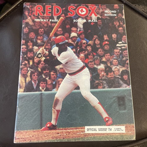 1978 Boston Red Sox Official Scorecard Magazine Second Edition Jim Rice ￼