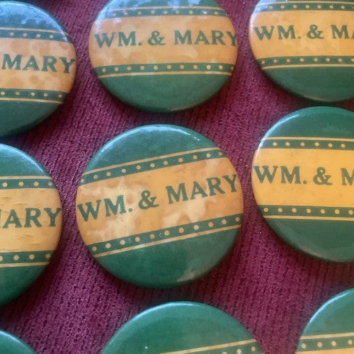 College of William & Mary 1950s Football size 1.75” button No Pin  Lot of 32