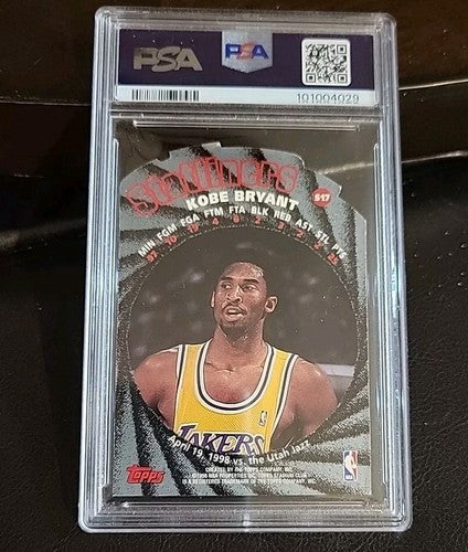 1998 Stadium Club Kobe Bryant #S17 PSA 5 EX Statliners Basketball