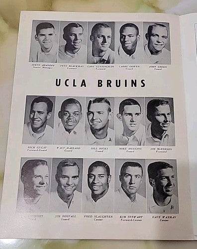 NCAA Basketball USC vs UCLA Bruins The Hoop Official Program February 17 1962