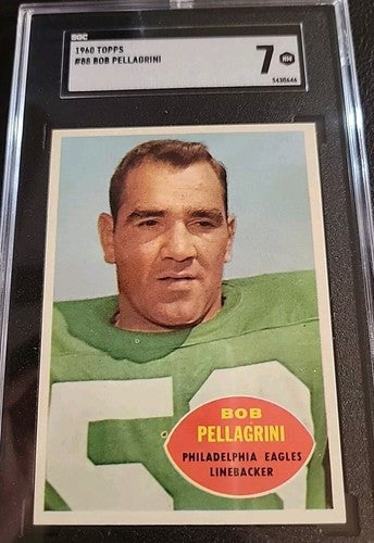 1960 Topps Football #88 Bob Pellagrini SGC 7