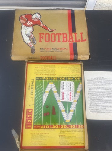 Vintage 1950s All-Fair Football Game In Original box .