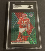 2020 Panini Mosaic #1 Patrick Mahomes Green Mosaic Prizm SGC 10 GEM MINT!
