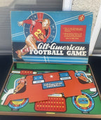 Vintage 1958 All American Football Board game not complete Great graphics Cadaco
