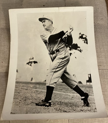 Al Simmons HOF 1940 Philadelphia Athletics A’s Baseball 8x10 Original Photo