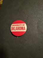 1940s - 1950s University Of Oklahoma football larger size 1.75” pinback button
