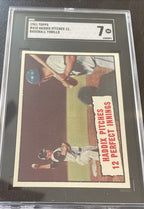Harvey Haddix 1961 Topps Haddix Pitches 12 Perfect Innings #410 SGC 7 NM