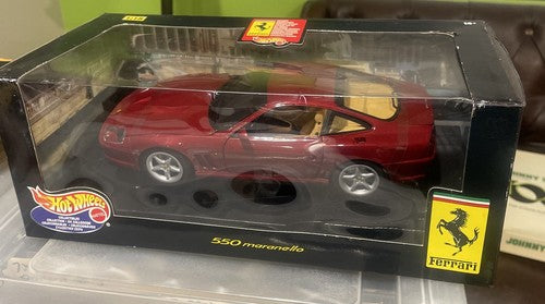 Hot Wheels 1/18 Scale Ferrari 550 Maranello Maroon NIB