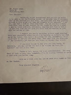 1947 Brooklyn Dodgers Football Tom Scott Signed Letter Plus 2nd Letter Signed