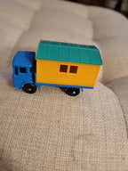 G418-MATCHBOX LESNEY No60B SITE HUT TRUCK AND ORIGINAL BOX 1966.
