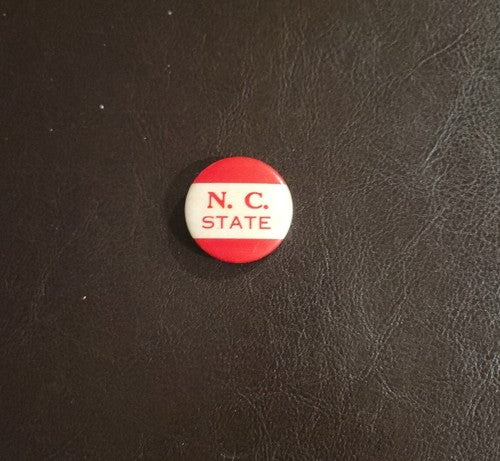 Vintage N.C. State Football Pin Back Button 1940s -1950s 1 -1/4"