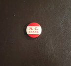 Vintage N.C. State Football Pin Back Button 1940s -1950s 1 -1/4"
