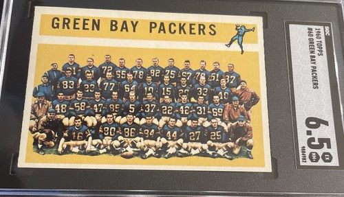 1960 Topps Green Bay Packers Team Card #60 SGC 6.5