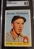1958 Topps Set-Break #307 Brooks Robinson SGC 6 EX NM