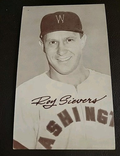 1947-66 Exhibits Roy Sievers "W ON CAP LIGHT" Ex/Mt