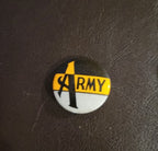 ￼Army Black Knights,  Vintage 1920s Pinback. Button  1 1/4” inches