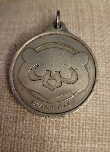 Sterling plated MLB Vintage Chicago Cubs 1 1/2" Pendant 1950s
