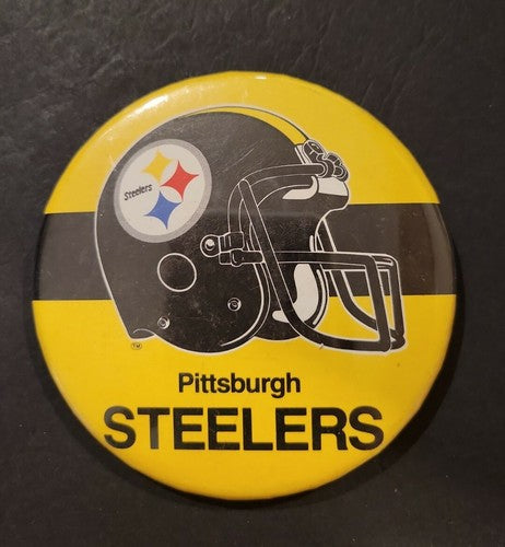 PITTSBURGH STEELERS 3 1/2" Button Pin Vintage Starline Novelties TERRY BRADSHAW