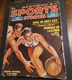 Fifteen Sports Stories Magazine - Jan 1949 Pulp Basketball Cover, Horse Racing