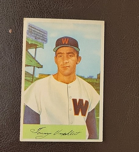 1954 Bowman # 88 TOM UMPHLETT ROOKIE CARD Washington Senators RC