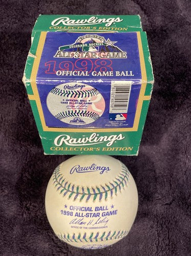 1998 All Star Game Official MLB Rawlings Baseball Colorado Rockies - in Box