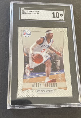 2012-13 Allen Iverson Panini Prizm #187 GEM MINT SGC 10