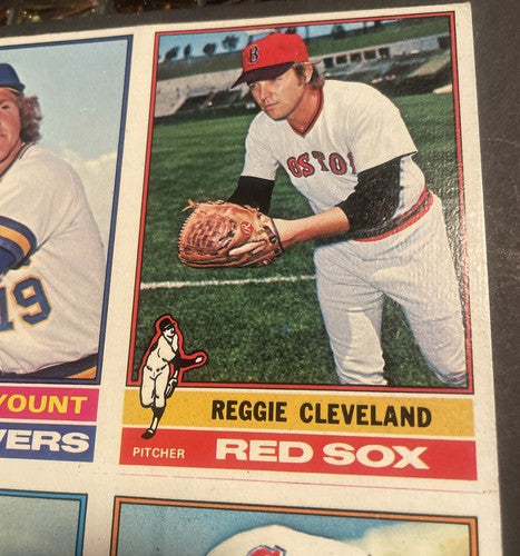 1976 Topps Uncut Baseball 6 Card sheet with #316 Robin Yount (2nd Year Card).