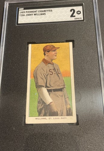 T206 Jimmy Williams 1909 Piedmont 150 SGC 2 Looks Better